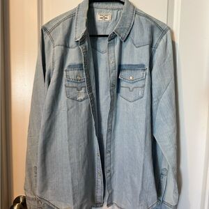 Kimes Ranch Light Blue Denim Shirt